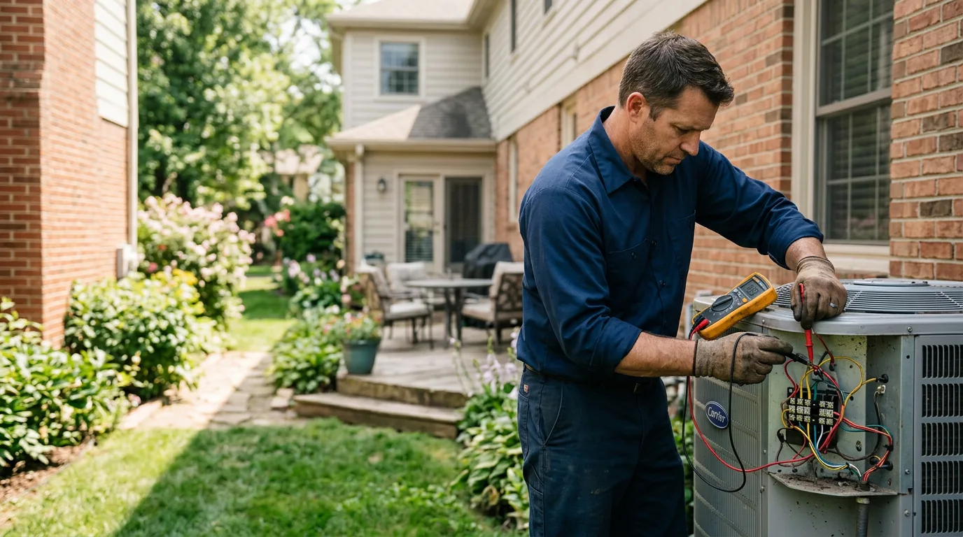 HVAC technician working near Pleasant Shade, TN